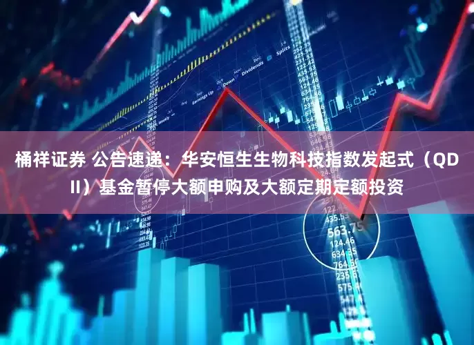 桶祥证券 公告速递：华安恒生生物科技指数发起式（QDII）基金暂停大额申购及大额定期定额投资